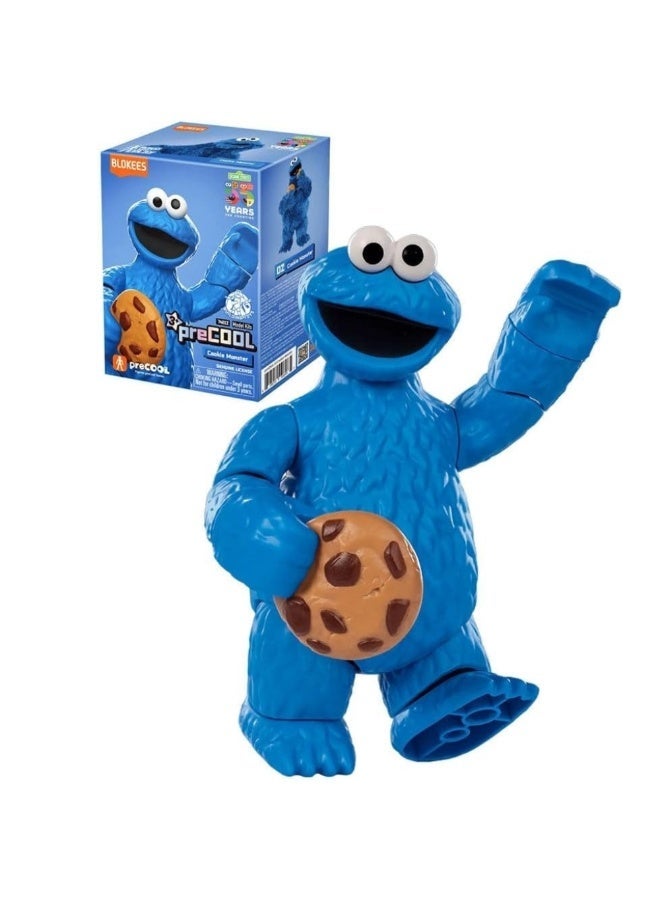 BLOKEES PreCool Cookie Monster Model Kit | Buildable Sesame Street Action Figure with Cookie Accessory | Collectible Construction Toy for Kids Ages 3+ | Educational STEM Playset - Image 3